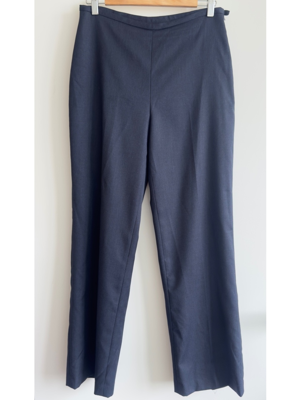 Brooks Brothers Women's Wool Straight Leg Dress Pants Navy Size 8
